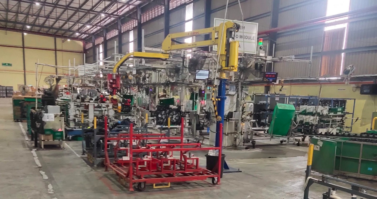 Assembly lines of semi auto set up